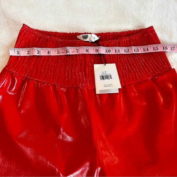 NEW Lita by Ciara size 16 Revolve Liquid Leggings in Fiesta Red Faux Leather - Picture 8 of 12